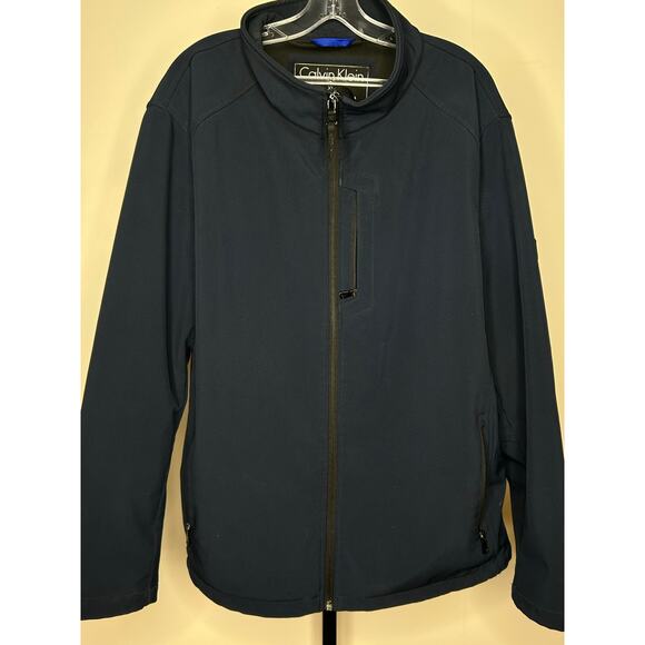 Calvin Klein Men’s Jacket-XL-water resistance breathable wind protection NAVY - Picture 1 of 8